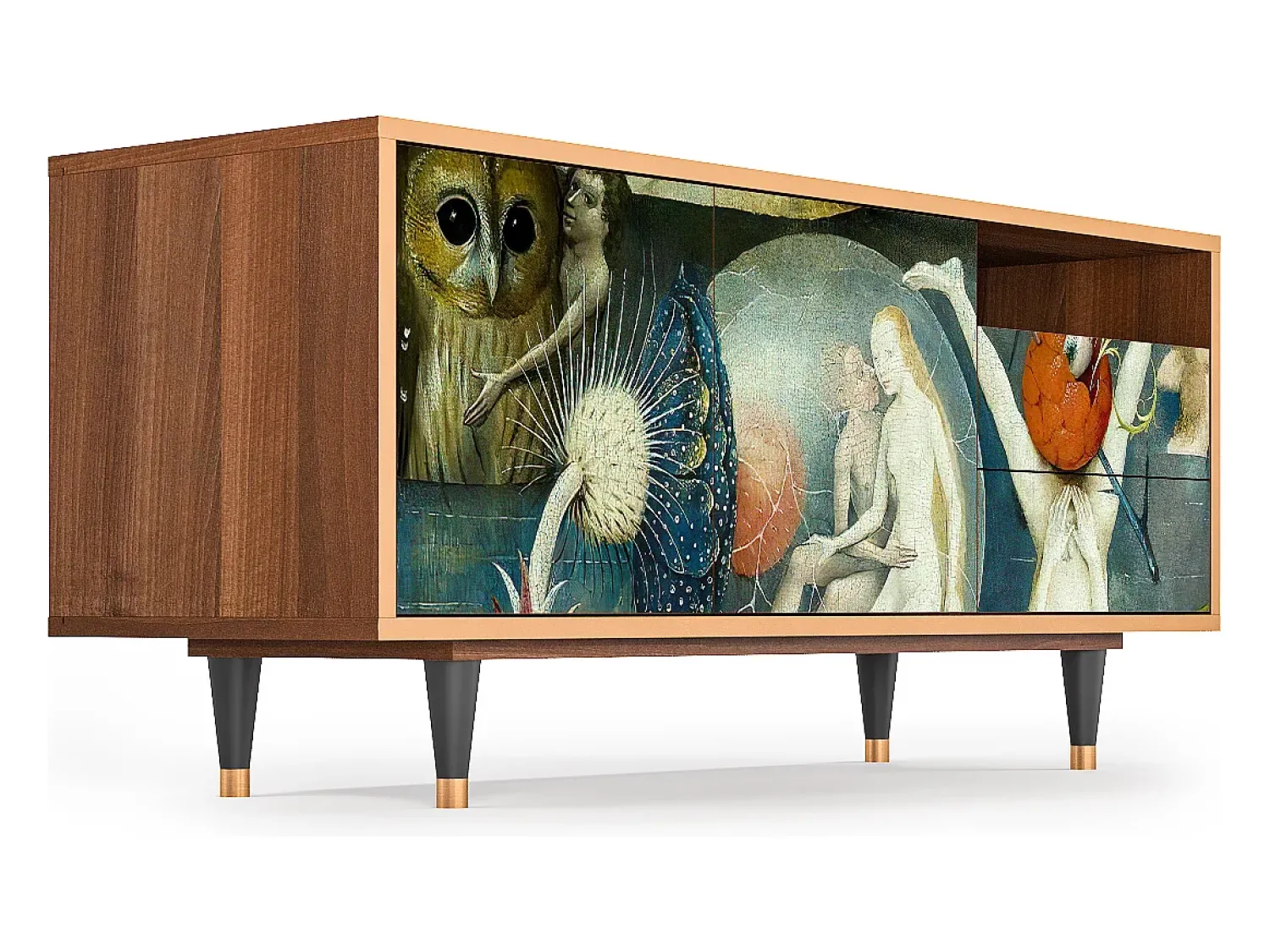 Móvel De Tv* Mueble de TV - 125х56х41 cm - T7 - The Garden Of by Bosch, Nogueira Castanho