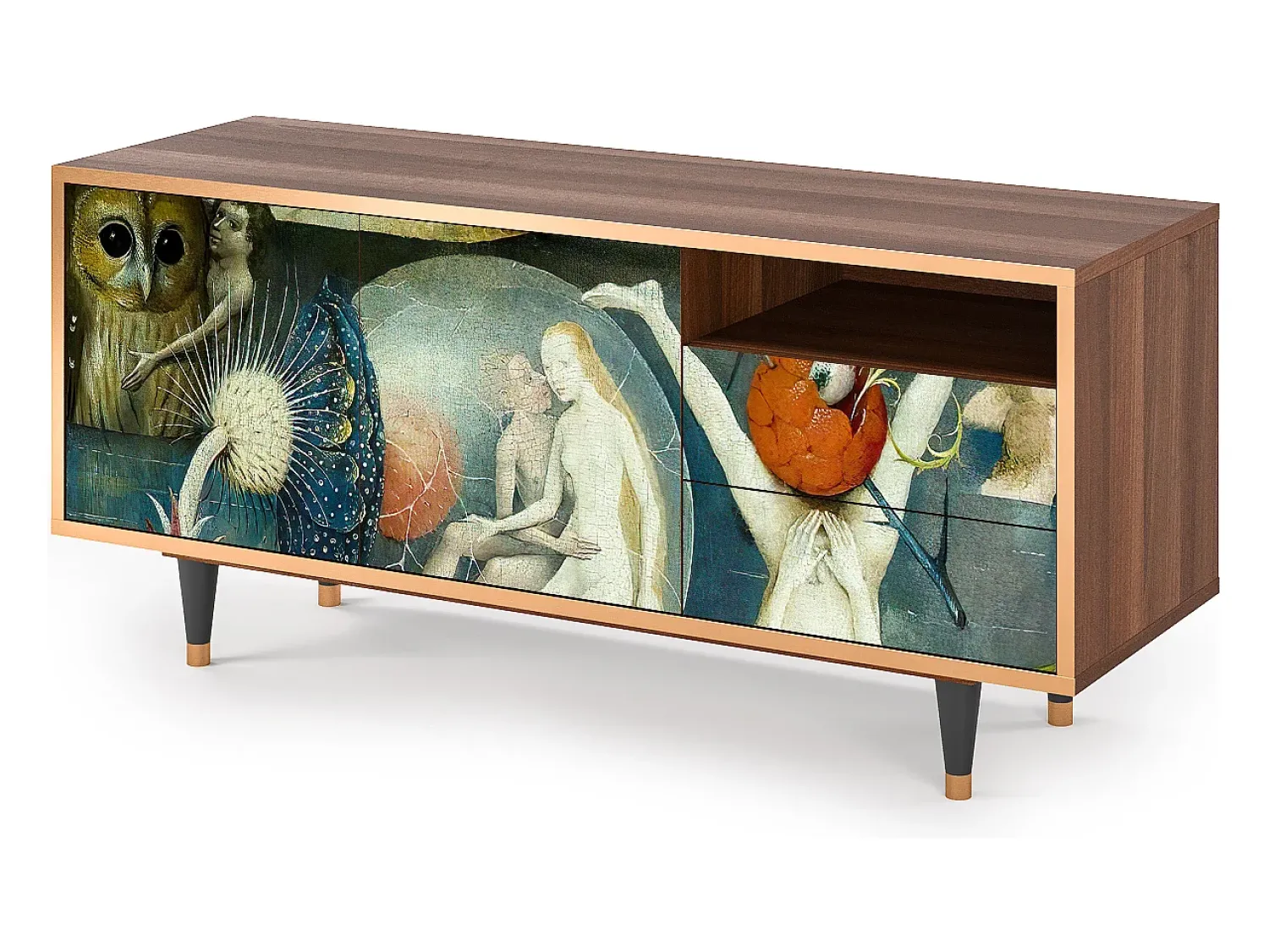 Móvel De Tv* Mueble de TV - 125х56х41 cm - T7 - The Garden Of by Bosch, Nogueira Castanho