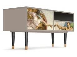 Mueble de TV - 115х59х48 cm - T3 - The Creation of Adam, Areia^ Móvel De Tv