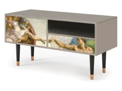 Mueble de TV - 115х59х48 cm - T3 - The Creation of Adam, Areia^ Móvel De Tv