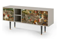 Outlet Mueble de TV - 150х69х41 cm - T5 - The Younger - Spring, Areia Bege