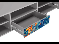 Online Mueble de TV - 170х59х41 cm - T6 - The Girl - James Jean, Cinza Cinzento