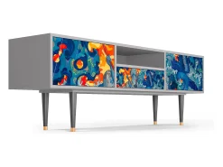 Online Mueble de TV - 170х59х41 cm - T6 - The Girl - James Jean, Cinza Cinzento