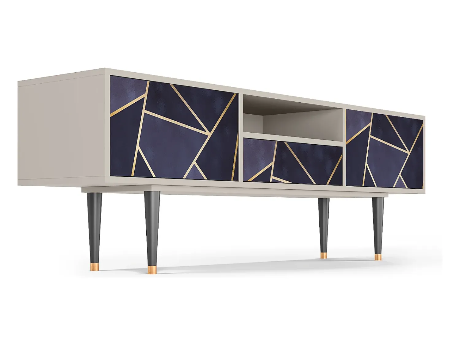 Móvel De Tv| Mueble de TV - 170х59х41 cm - T6 - The Amethyst, Areia Bege