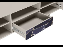 Móvel De Tv| Mueble de TV - 170х59х41 cm - T6 - The Amethyst, Areia Bege