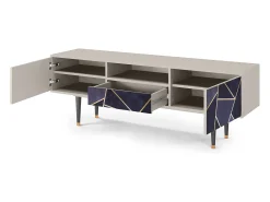 Móvel De Tv| Mueble de TV - 170х59х41 cm - T6 - The Amethyst, Areia Bege