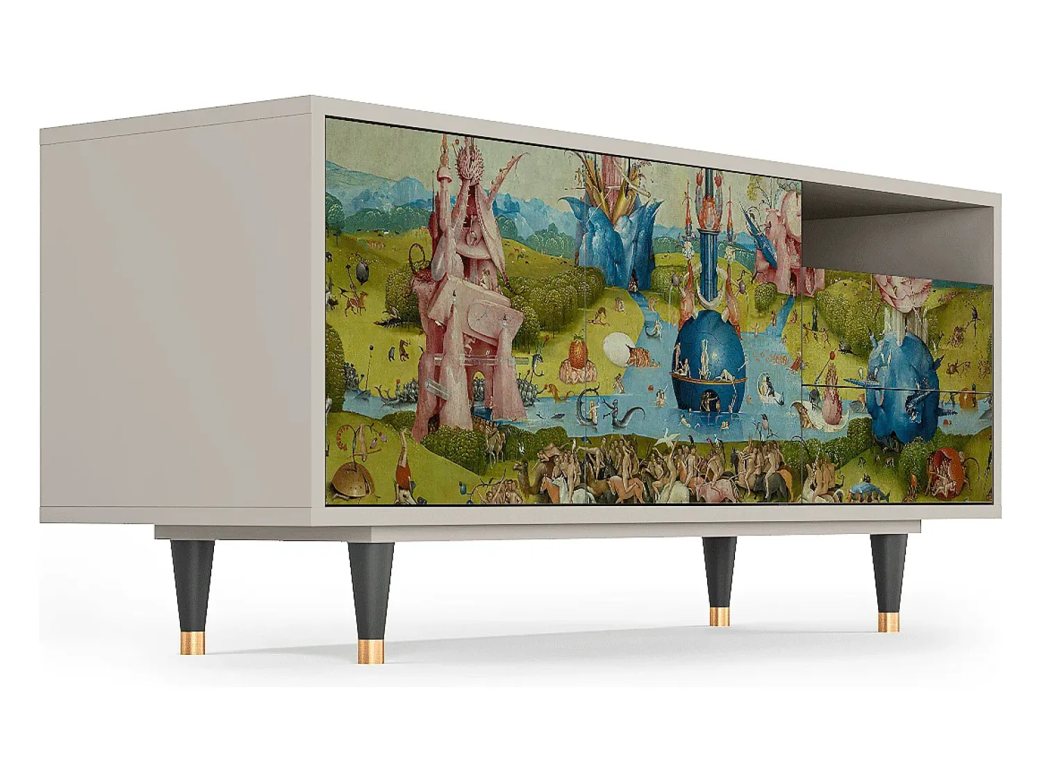 Móvel De Tv* Mueble de TV - 125х56х41 cm - T7 - The Garden 2 by Bosch, Areia Bege
