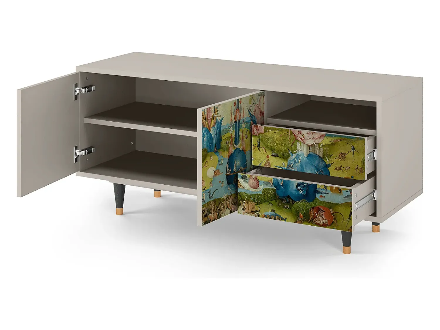 Móvel De Tv* Mueble de TV - 125х56х41 cm - T7 - The Garden 2 by Bosch, Areia Bege