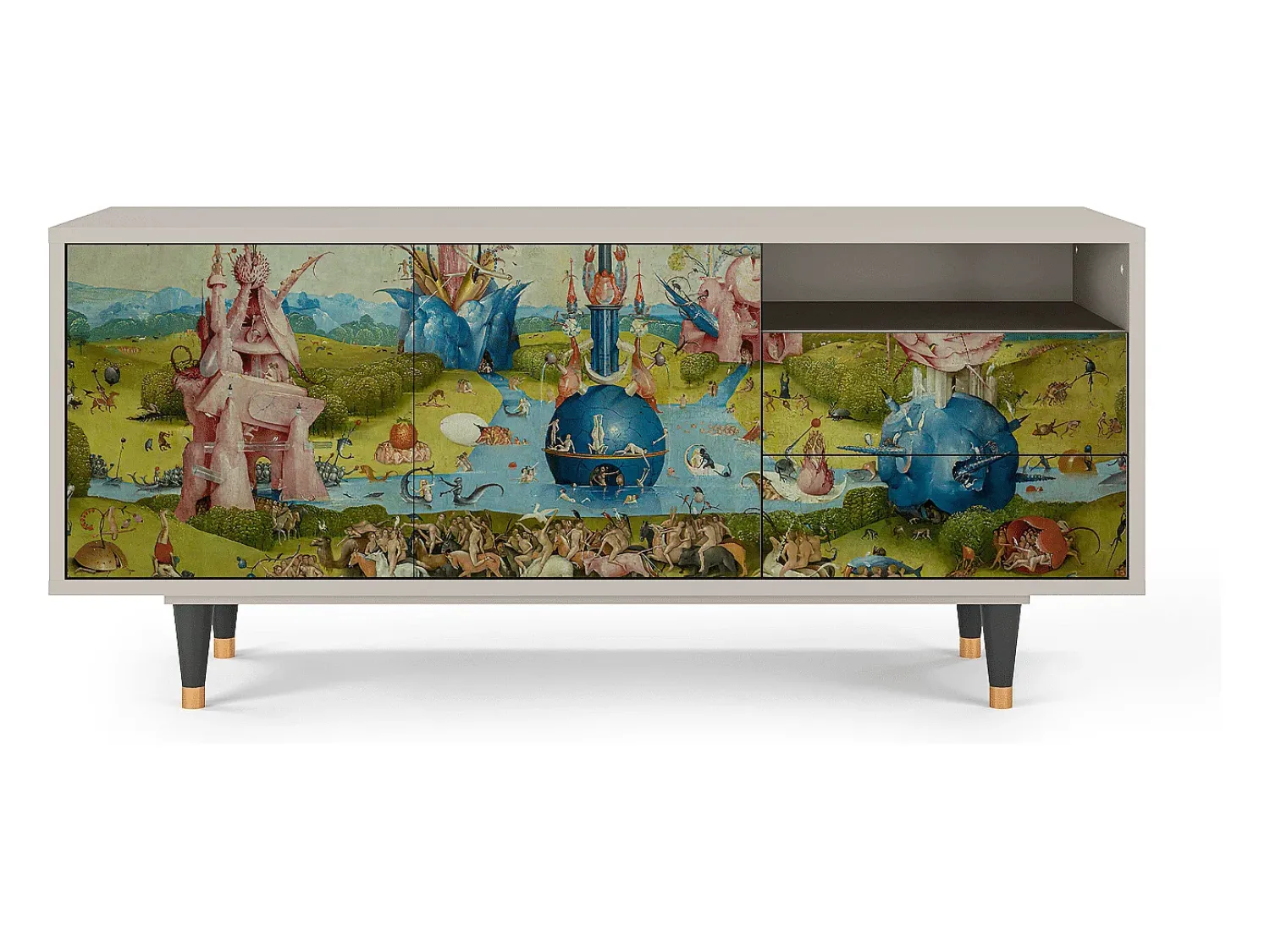 Móvel De Tv* Mueble de TV - 125х56х41 cm - T7 - The Garden 2 by Bosch, Areia Bege