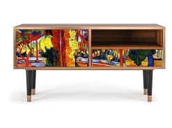 Best Mueble de TV - 115х59х48 cm - T3 - The Turning Road, Nogueira Castanho