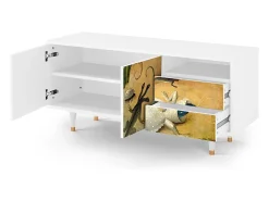 Mueble de TV - 125х56х41 cm - T7 - The Garden by Bosch, Branco^ Móvel De Tv
