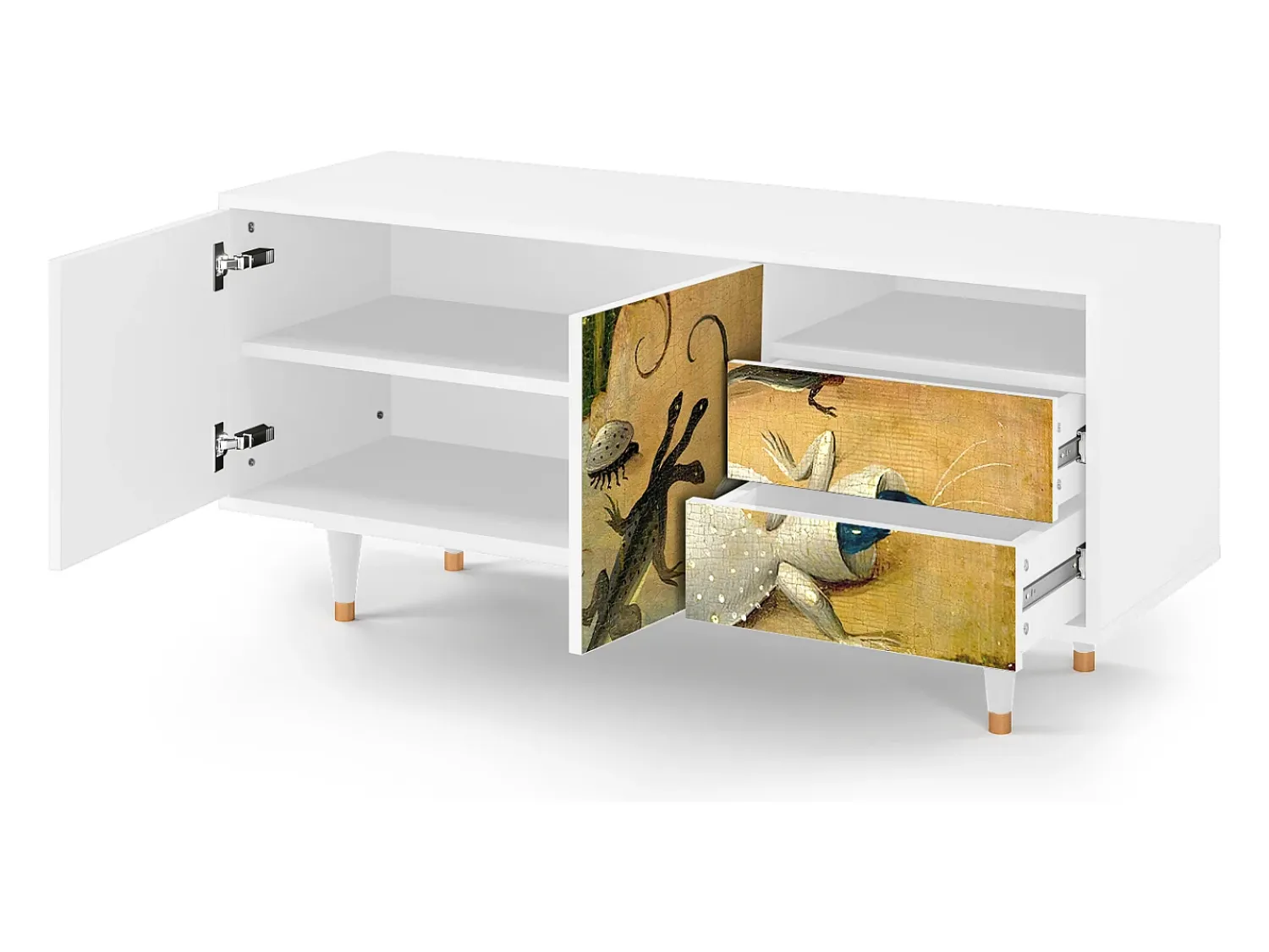 Mueble de TV - 125х56х41 cm - T7 - The Garden by Bosch, Branco^ Móvel De Tv