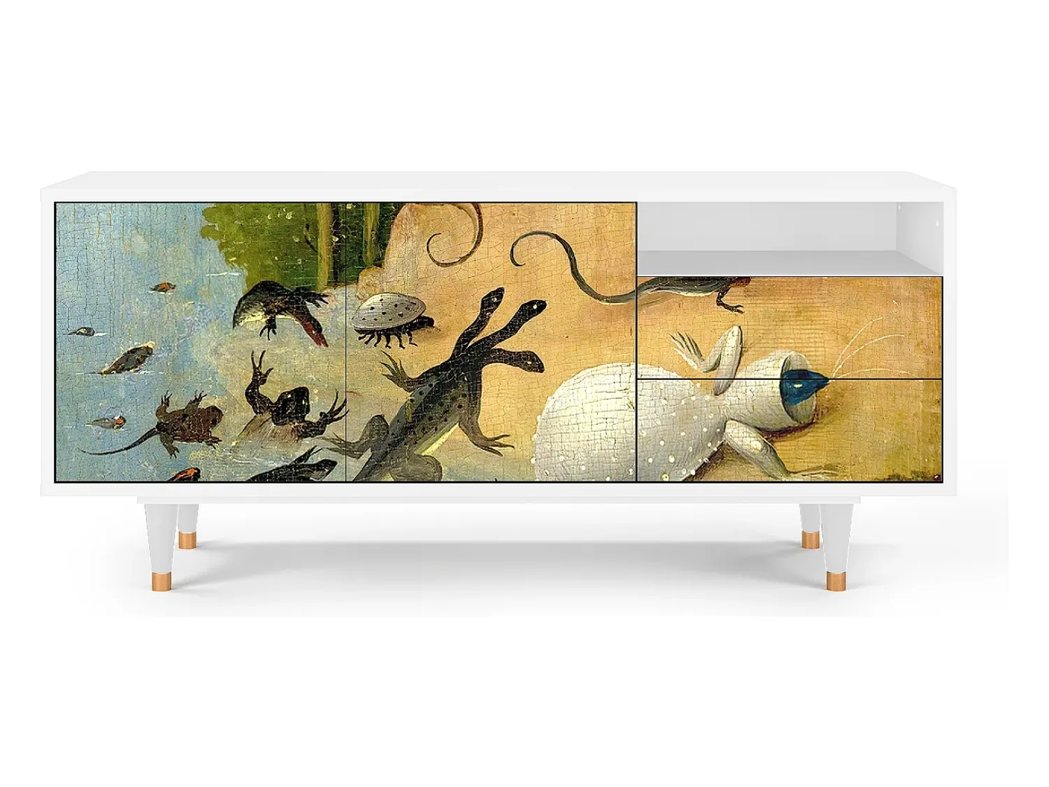 Mueble de TV - 125х56х41 cm - T7 - The Garden by Bosch, Branco^ Móvel De Tv