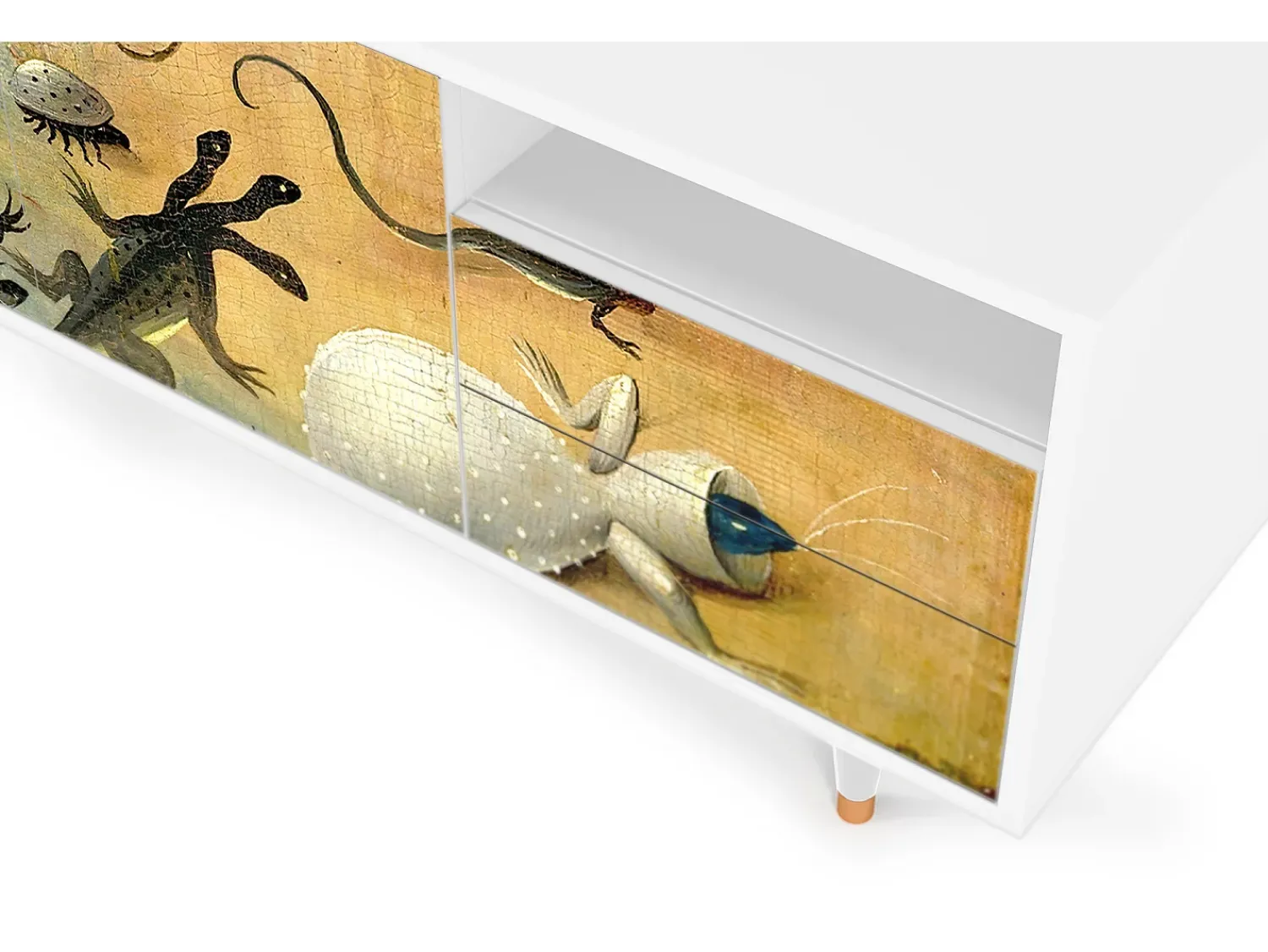 Mueble de TV - 125х56х41 cm - T7 - The Garden by Bosch, Branco^ Móvel De Tv