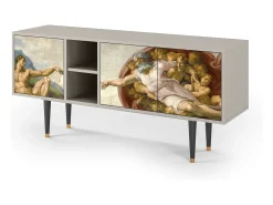 Mueble de TV - 150х69х41 cm - T5 - The Creation of Adam, Areia^ Móvel De Tv
