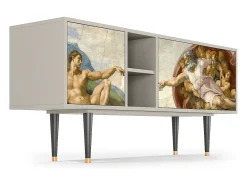 Mueble de TV - 150х69х41 cm - T5 - The Creation of Adam, Areia^ Móvel De Tv