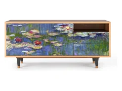 Móvel De Tv* Mueble de TV - 125х56х41 cm - T7 - The water lily pond , Nogueira Castanho