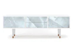 Móvel De Tv* Mueble de TV - 170х59х48 cm - T4 - The Onyx, Branco Bege