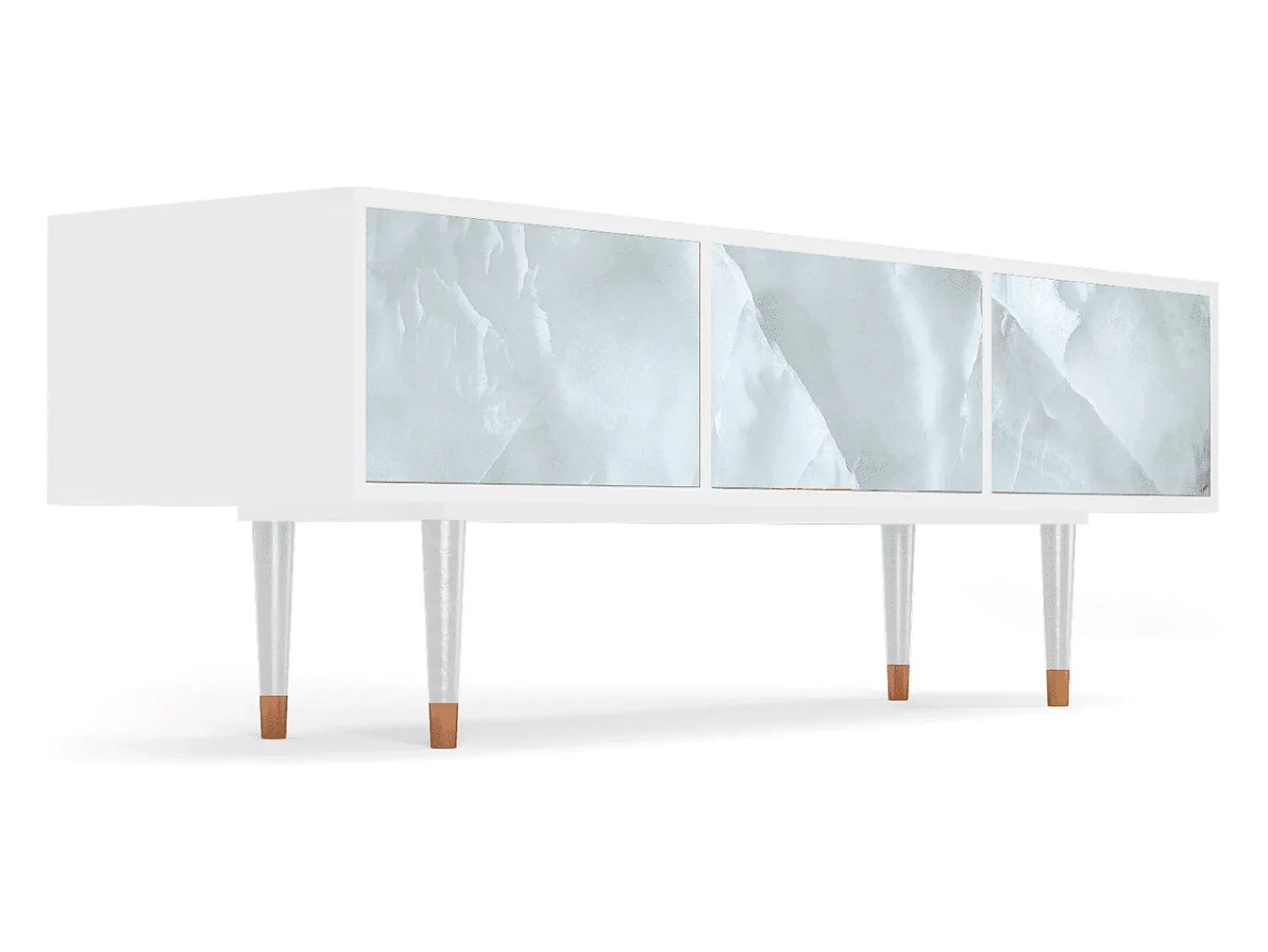 Móvel De Tv* Mueble de TV - 170х59х48 cm - T4 - The Onyx, Branco Bege