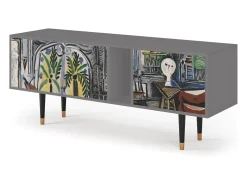 Mueble de TV - 170х69х48 cm - T1 - The Studio , Cinza^ Móvel De Tv