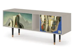 Móvel De Tv| Mueble de TV - 170х69х48 cm - T1 - The Cubist Paintings , Areia Bege