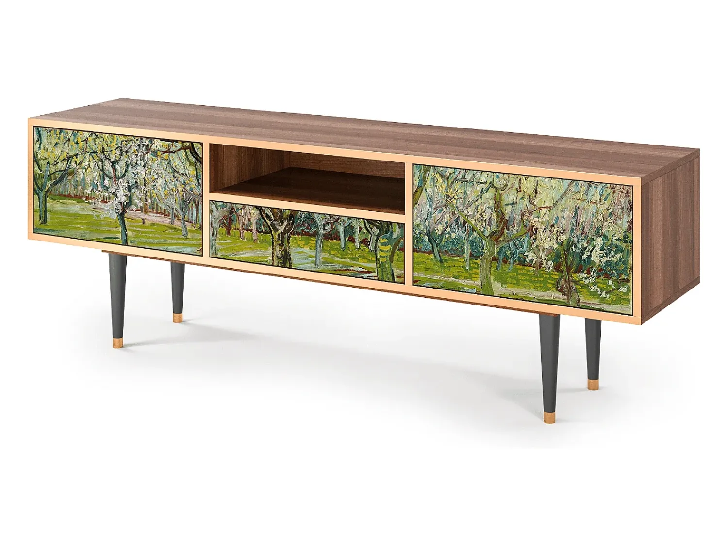 Sale Mueble de TV - 170х59х41 cm - T6 - The Branco Orchard, Nogueira Castanho