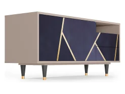 New Mueble de TV - 125х56х41 cm - T7 - The Amethyst, Latte Bege