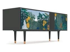 Móvel De Tv* Mueble de TV - 170х69х48 cm - T1 - The Repast of the Lion, Antracite Cinza antracite