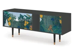 Móvel De Tv* Mueble de TV - 170х69х48 cm - T1 - The Repast of the Lion, Antracite Cinza antracite