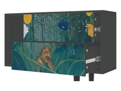 Móvel De Tv* Mueble de TV - 170х69х48 cm - T1 - The Repast of the Lion, Antracite Cinza antracite