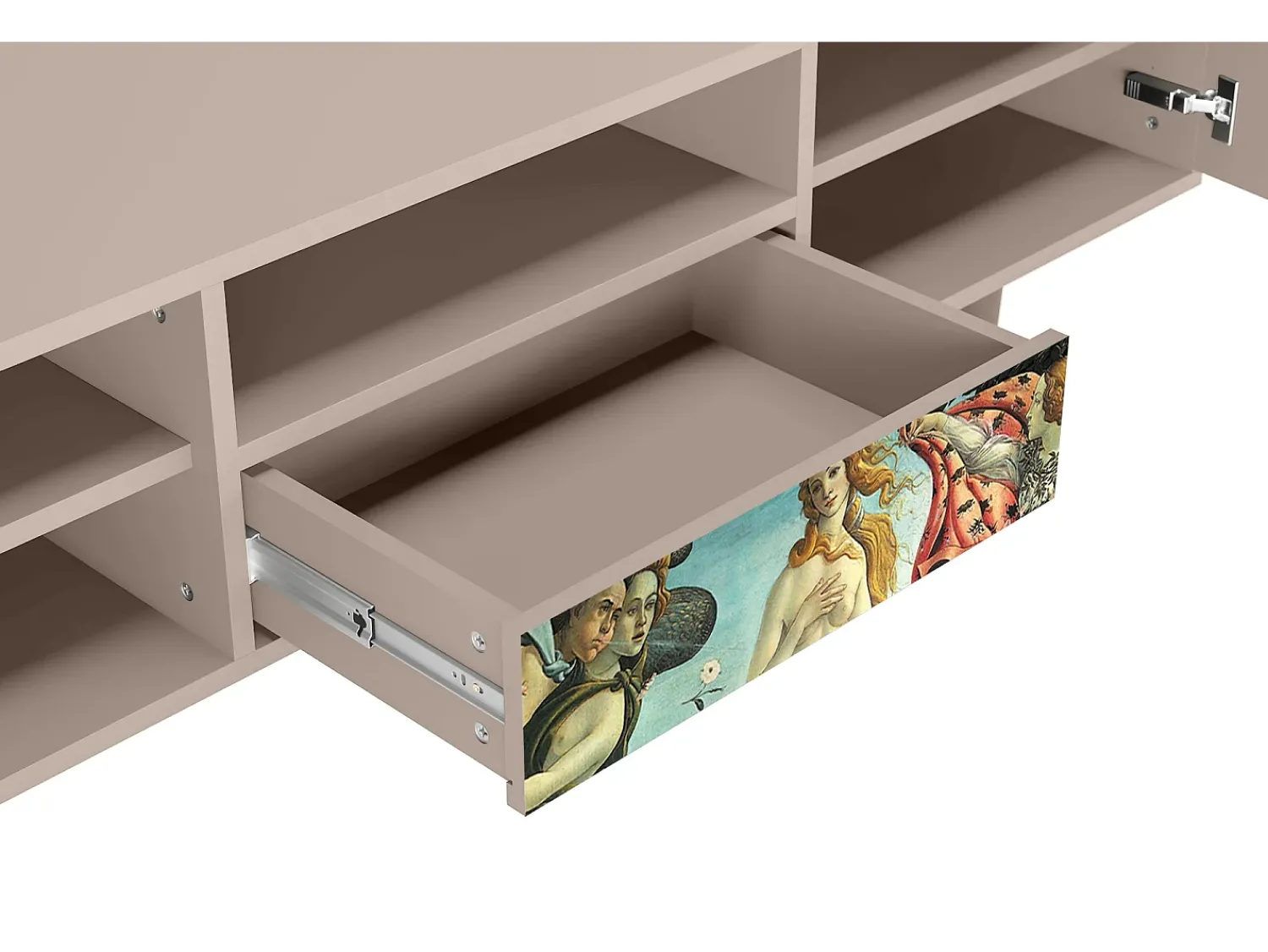 Móvel De Tv* Mueble de TV - 170х59х41 cm - T6 - The Birth of Venus, Latte Bege