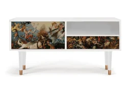 Móvel De Tv* Mueble de TV - 115х59х48 cm - T3 - The Fall, Branco Bege