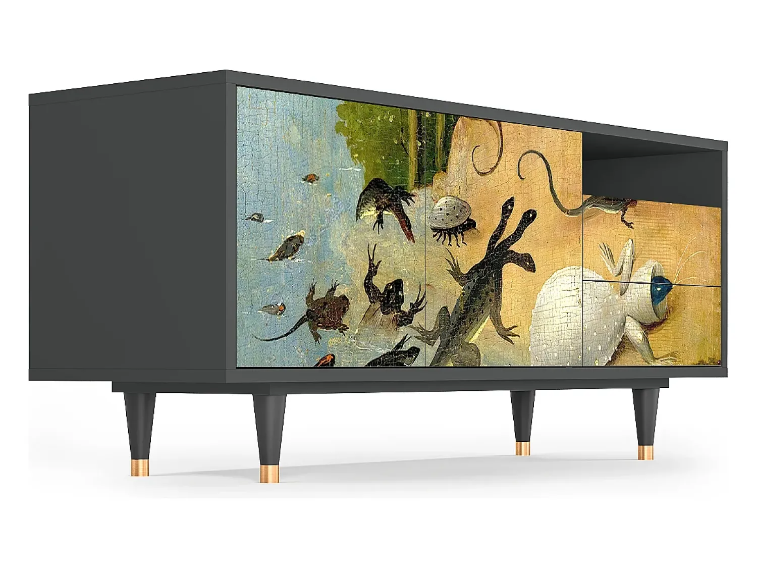 Mueble de TV - 125х56х41 cm - T7 - The Garden by Bosch, Antracite^ Móvel De Tv