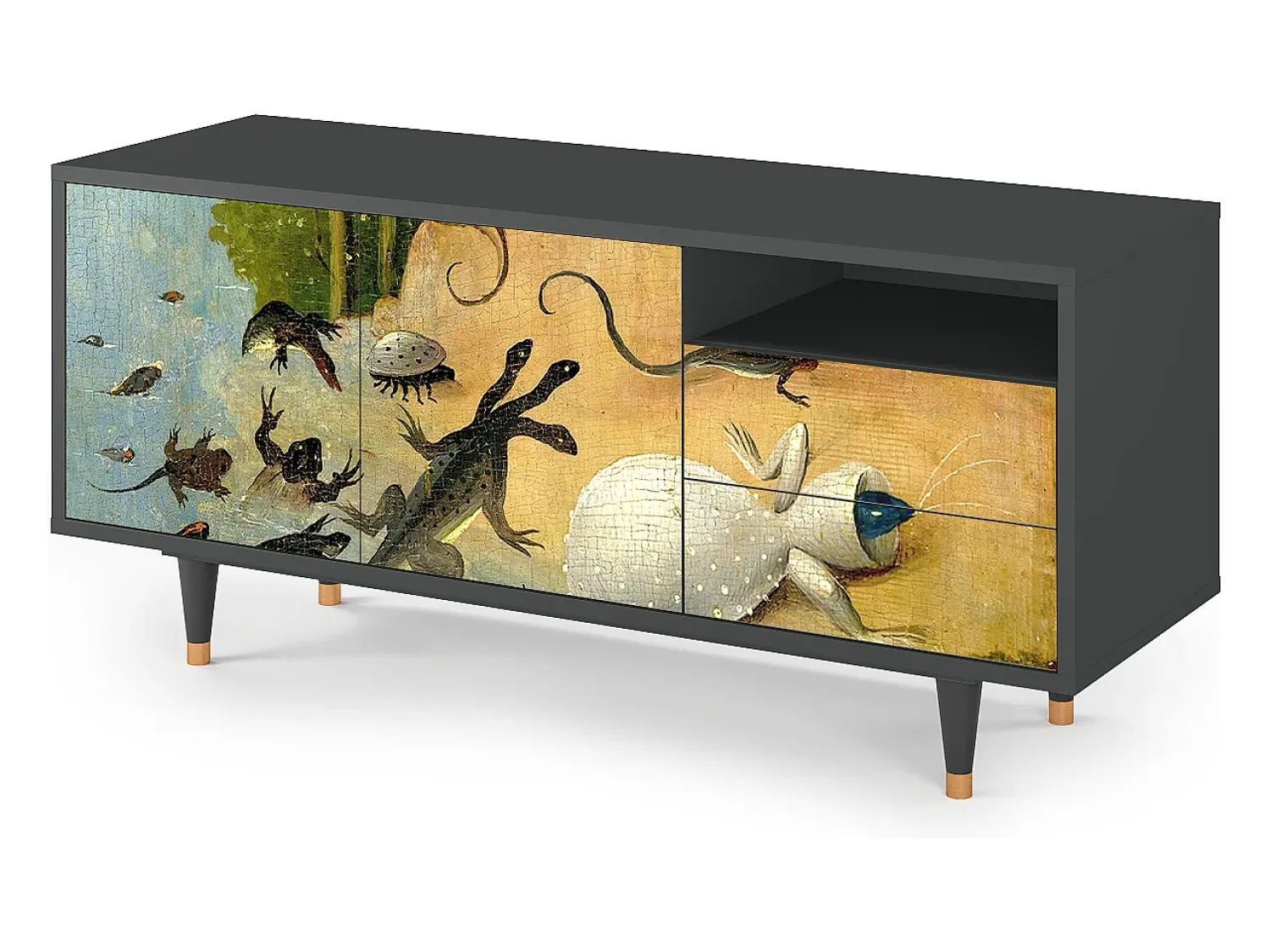 Mueble de TV - 125х56х41 cm - T7 - The Garden by Bosch, Antracite^ Móvel De Tv