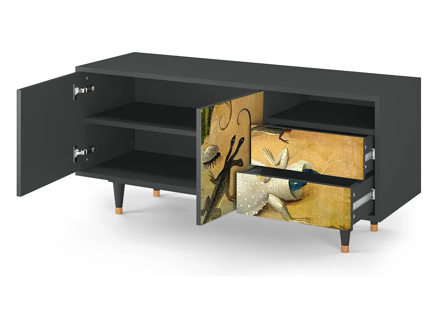Mueble de TV - 125х56х41 cm - T7 - The Garden by Bosch, Antracite^ Móvel De Tv
