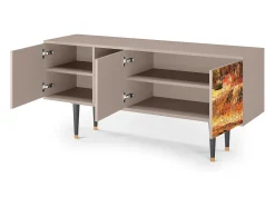 Clearance Mueble de TV - 150х69х41 cm - T5 - The Banks, Latte Bege
