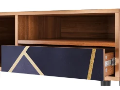 Móvel De Tv* Mueble de TV - 115х59х48 cm - T3 - The Amethyst, Nogueira Castanho