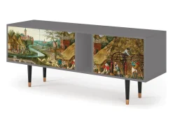 Móvel De Tv* Mueble de TV - 170х69х48 cm - T1 - The Younger - Spring, Cinza Cinzento