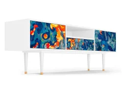 Outlet Mueble de TV - 170х59х41 cm - T6 - The Girl - James Jean, Branco Bege
