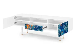 Outlet Mueble de TV - 170х59х41 cm - T6 - The Girl - James Jean, Branco Bege