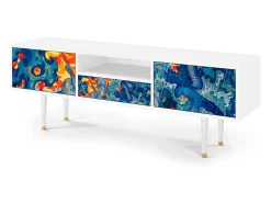 Outlet Mueble de TV - 170х59х41 cm - T6 - The Girl - James Jean, Branco Bege