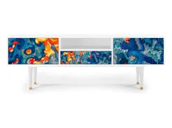 Outlet Mueble de TV - 170х59х41 cm - T6 - The Girl - James Jean, Branco Bege