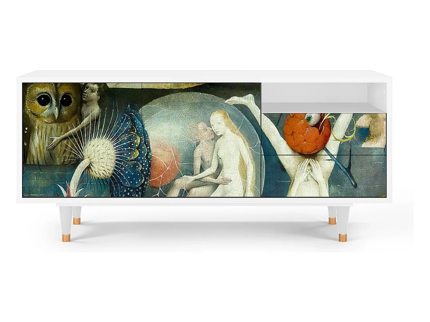 Clearance Mueble de TV - 125х56х41 cm - T7 - The Garden Of by Bosch, Branco Bege