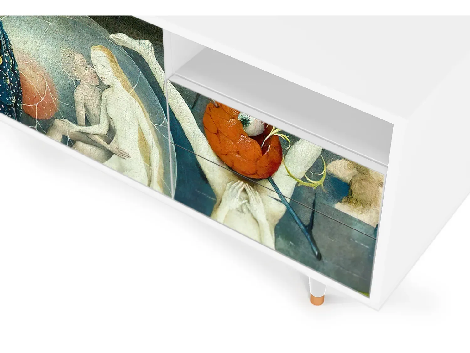 Clearance Mueble de TV - 125х56х41 cm - T7 - The Garden Of by Bosch, Branco Bege
