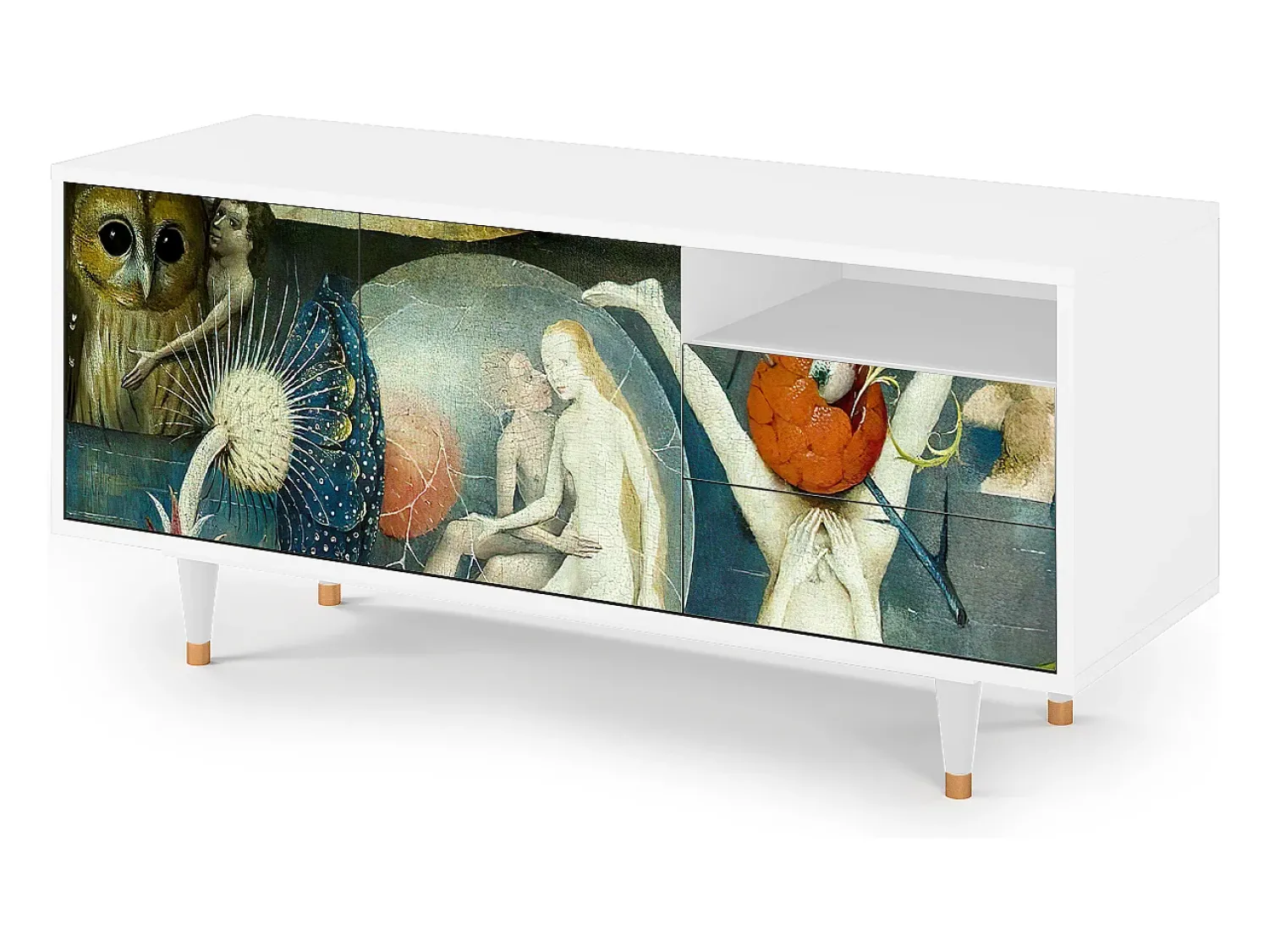 Clearance Mueble de TV - 125х56х41 cm - T7 - The Garden Of by Bosch, Branco Bege
