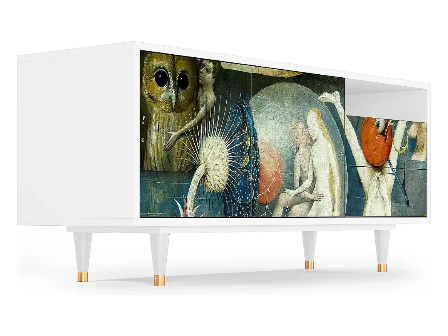 Clearance Mueble de TV - 125х56х41 cm - T7 - The Garden Of by Bosch, Branco Bege