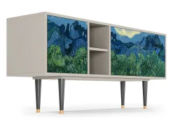 Móvel De Tv| Mueble de TV - 150х69х41 cm - T5 - The Oil Trees, Areia Bege