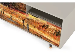 Móvel De Tv* Mueble de TV - 125х56х41 cm - T7 - The Banks, Areia Bege