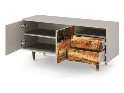 Móvel De Tv* Mueble de TV - 125х56х41 cm - T7 - The Banks, Areia Bege