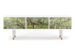 New Mueble de TV - 170х59х48 cm - T4 - The Branco Orchard, Branco Bege